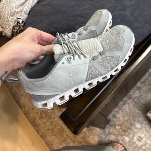 On Running Light Gray Athletic Shoes